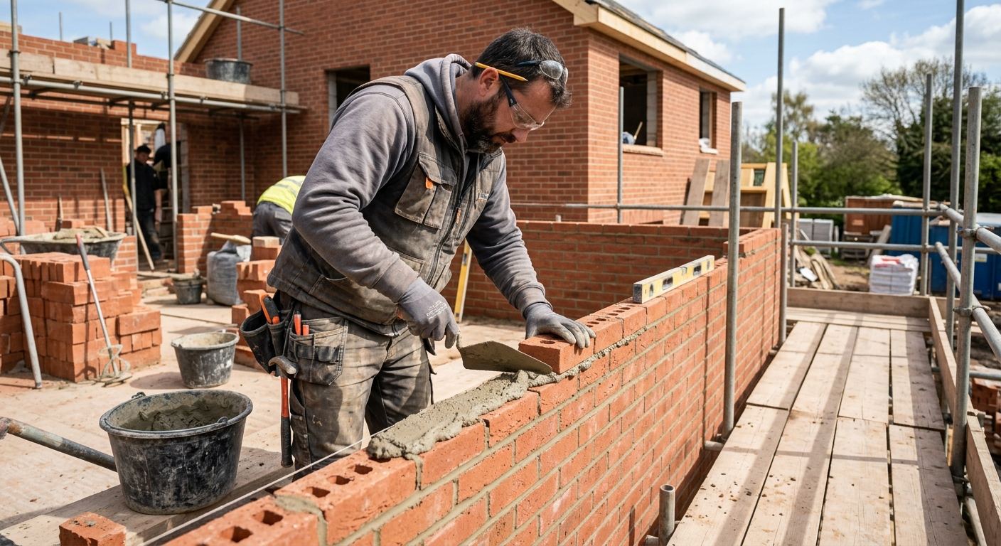 Chantier de maconnerie residentiels a Mont-Saint-Pierre