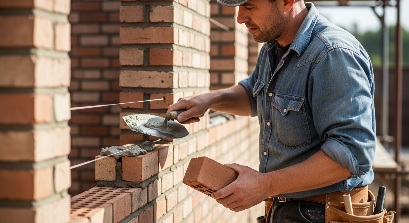 Construction de muret en pierre a Saint-Norbert
