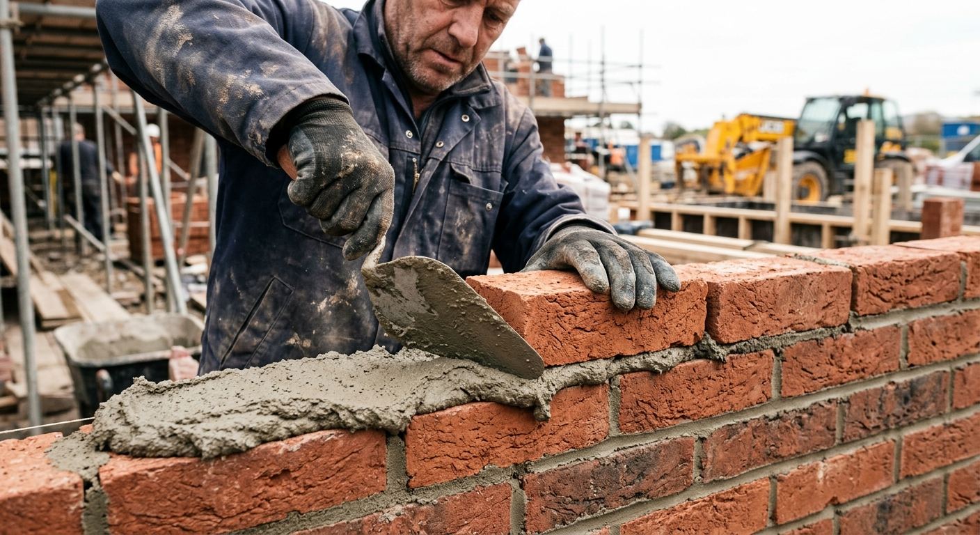 Macon professionnel au travail a Sainte-Brigitte-de-Laval, Quebec